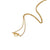 New Knot Card Necklace Stainless Steel Fine Throwing 18k Real Gold Knotted Pendant Clavicle Chain