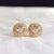 New Korean Heart-shaped Copper Zircon Women's Earrings Wholesale