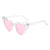 New Ladies Heart Large Frame Sunglasses Harajuku Fashion Sunglasses