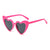 New Ladies Heart Large Frame Sunglasses Harajuku Fashion Sunglasses