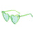 New Ladies Heart Large Frame Sunglasses Harajuku Fashion Sunglasses