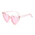 New Ladies Heart Large Frame Sunglasses Harajuku Fashion Sunglasses