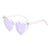 New Ladies Heart Large Frame Sunglasses Harajuku Fashion Sunglasses