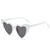 New Ladies Heart Large Frame Sunglasses Harajuku Fashion Sunglasses