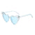 New Ladies Heart Large Frame Sunglasses Harajuku Fashion Sunglasses