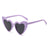 New Ladies Heart Large Frame Sunglasses Harajuku Fashion Sunglasses