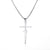 New Letter Cross Pendant Stainless Steel Necklace