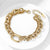 New Multi-layer Chain Circle Gold-plated Stainless Steel Necklace Bracelet