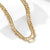 New Multi-layer Chain Circle Gold-plated Stainless Steel Necklace Bracelet