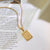 Fashion Letter 304 Stainless Steel 18K Gold Plated Plating Pendant Necklace