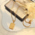 Fashion Letter 304 Stainless Steel 18K Gold Plated Plating Pendant Necklace