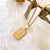 Fashion Letter 304 Stainless Steel 18K Gold Plated Plating Pendant Necklace