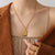 Fashion Letter 304 Stainless Steel 18K Gold Plated Plating Pendant Necklace