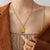 Fashion Letter 304 Stainless Steel 18K Gold Plated Plating Pendant Necklace