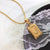 Fashion Letter 304 Stainless Steel 18K Gold Plated Plating Pendant Necklace