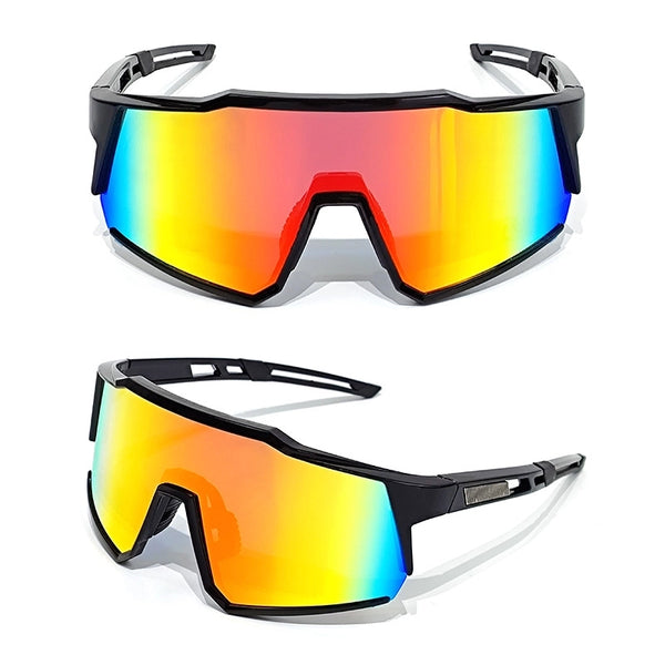 New  Outdoor Riding One-piece Sunglasses Bicycle Windshield Large Frame Glasses  Men's And Women's Sports Sunglasses