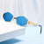 New Oval Sunglasses  Hot Lenses Small Round Metal Fashion Sunglasses Men And Women