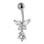 New Piercing Jewelry Fashion Zircon Butterfly Flower Belly Button Nail