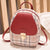 New Plaid Stitching Bag Three-purpose Portable Backpack