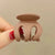 New Pumpkin Clamp Grab Clip Women's Back Of Head High Pony Tail Small Hairpin Disc Hair Fixation Ball Hair Clip Headwear