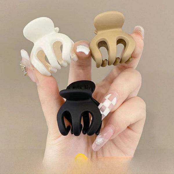 New Pumpkin Clamp Grab Clip Women's Back Of Head High Pony Tail Small Hairpin Disc Hair Fixation Ball Hair Clip Headwear