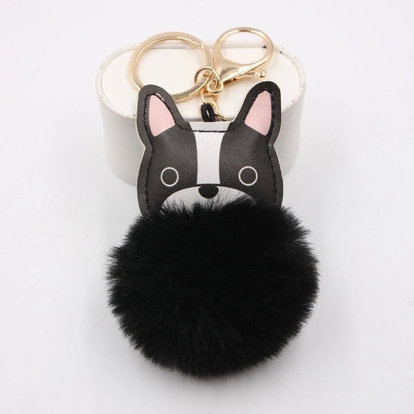 New Puppy Dog Key Chain Pendant Bag Purse Plush Pendant