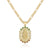 New Religious Jewelry Golden Virgin Mary Necklace Zircon Necklace Female Wholesale