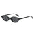 New Retro Personalized Oval Small Frame Sun Glasses  Fashion Leisure Artistic Street Shot Plain Sunshade Sunglasses