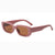 New Retro Small Frame Rectangular Geometric Sunglasses Wholesale