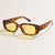 New Retro Small Frame Rectangular Geometric Sunglasses Wholesale