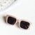 New Retro Style Color Square Frame Sunglasses