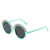 New Round Rainbow Hip Hop Kids Uv Protection Sunglasses