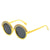 New Round Rainbow Hip Hop Kids Uv Protection Sunglasses