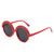 New Round Rainbow Hip Hop Kids Uv Protection Sunglasses