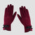 New Simple Bow Gloves Female Autumn And Winter Warm Points Finger Touch Screen Gloves