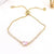 New Simple Copper 18k Gold-plated Color Zirconium Droplet Bracelet