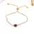 New Simple Copper 18k Gold-plated Color Zirconium Droplet Bracelet