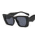 New Simple Retro Geometric Square Frame Multicolor Sunglasses