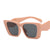 New Simple Retro Geometric Square Frame Multicolor Sunglasses