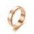 New Simple Rhinestone Decompression Rotatable Stainless Steel Ring