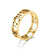 New Simple Stainless Steel Roman Cut Ring Wholesale