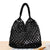 New Solid Color One-shoulder Woven Straw Cotton Rope Net Pocket Beach Bag 35*48cm