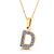 New Stainless Steel Full Diamond 26 English Letter Necklace Wholesale