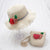 New Straw Hat Shoulder Bag Set  Wholesale Small Fresh Children Cute Hat Bag Summer Girl Travel Match