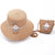 New Straw Hat Shoulder Bag Set  Wholesale Small Fresh Children Cute Hat Bag Summer Girl Travel Match