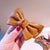 New Style Autumn And Winter French Retro Pu Leather Bow Hairpin Hairpin Temperament Hair Accessories Bangs Clip Hair Accessories