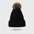 New Style Woolen Cap Thickening Velvet Keeping Warm Solid Color Fur Ball Head Cap Korean Knit Hat Wholesale