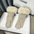 New Suede Gloves Winter Fleece-lined Thick Warm Touch Screen Gloves Outdoor Riding Cold-proof Wholesale