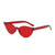 New Sunglasses  Personality Cat's Eye Sunglasses Candy Color Fashion Trend Street Shooting Irregular