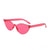 New Sunglasses  Personality Cat's Eye Sunglasses Candy Color Fashion Trend Street Shooting Irregular